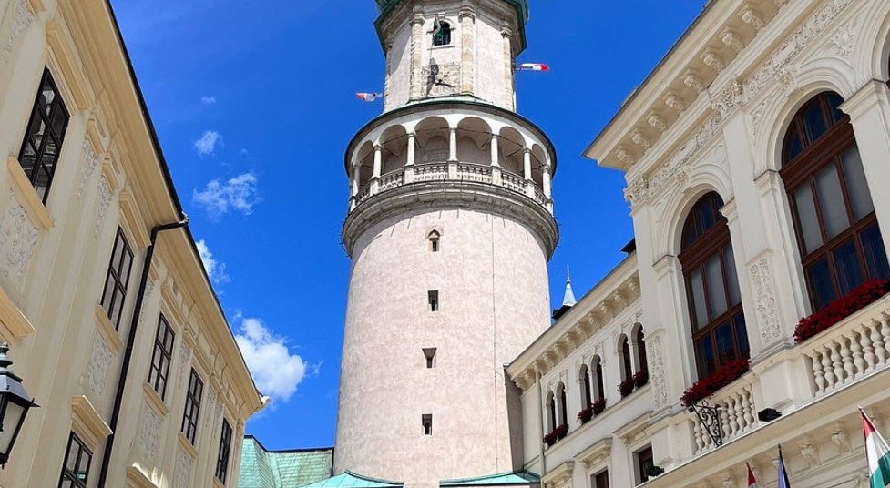 Sopron Firewatch Tower &amp; Old Town, Sopron, Western Hungary, Hungary